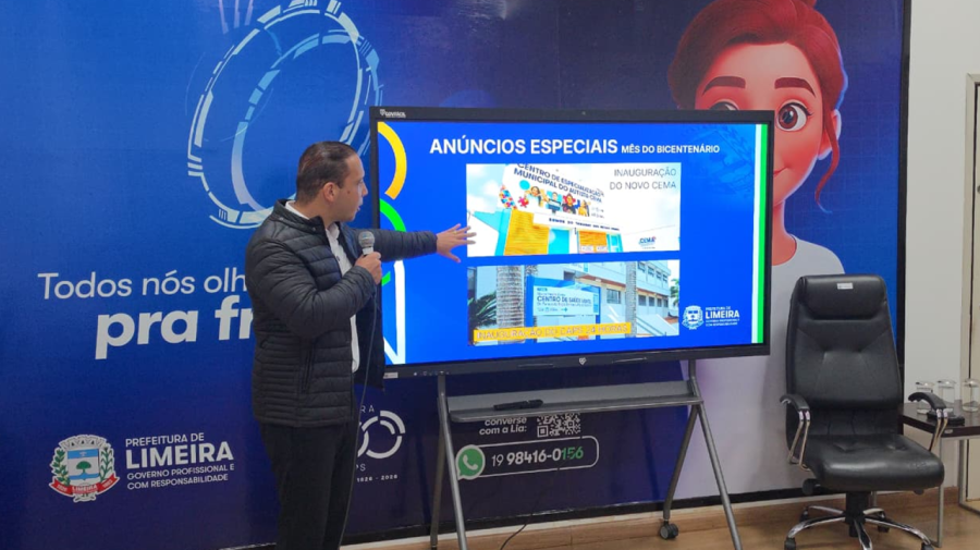 Prefeito anuncia novas obras e investimentos no ano do bicentenário de Limeira
