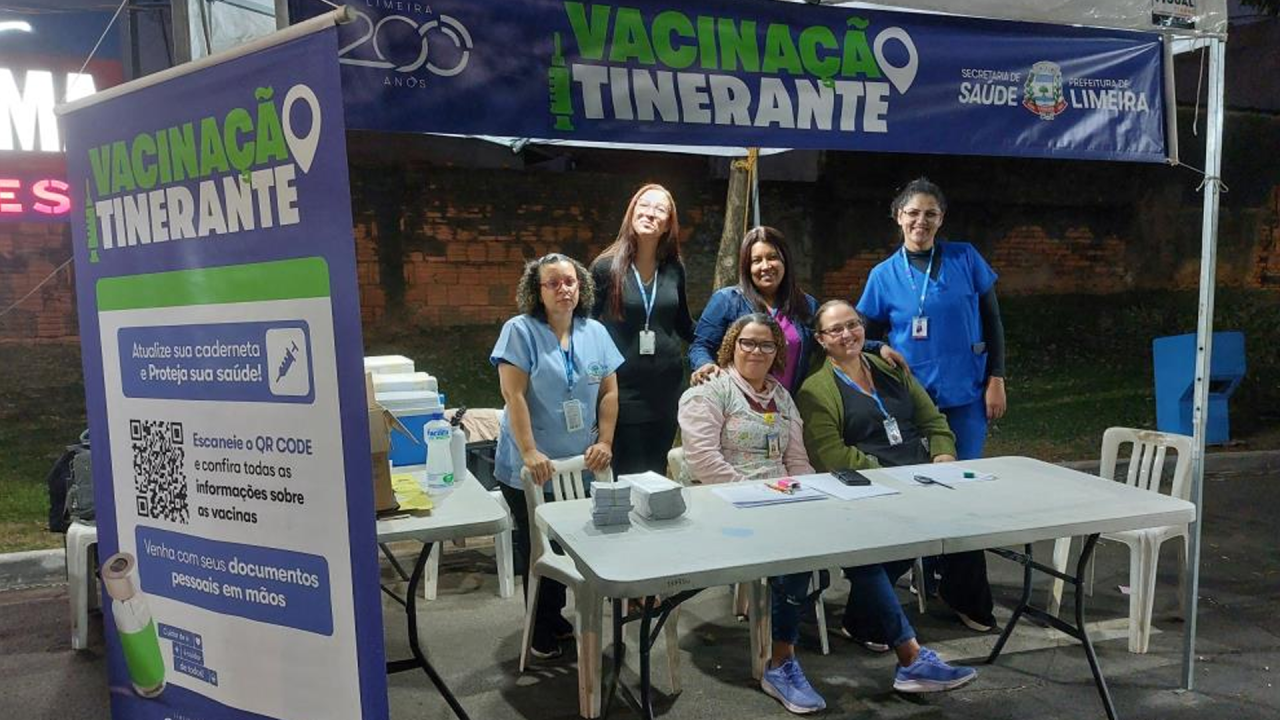 Vacinação itinerante atende público na Festa Nordestina em Limeira
