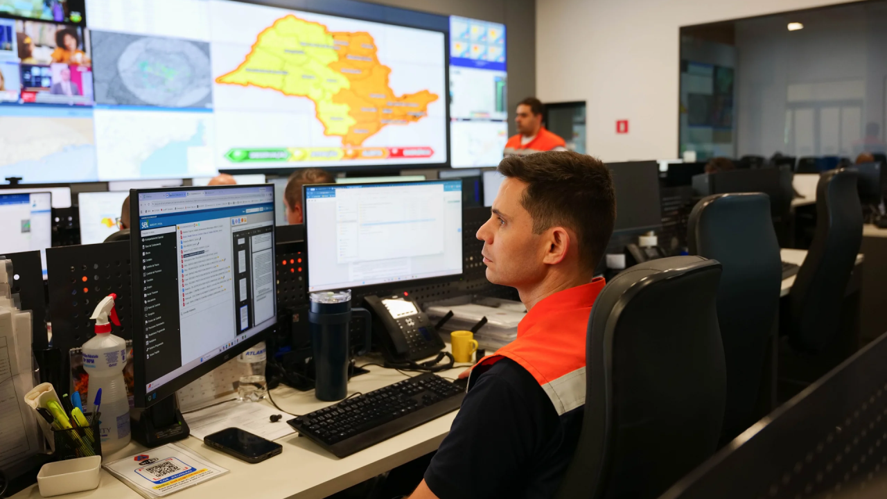 Defesa Civil alerta para temporais em todo o estado de SP neste domingo