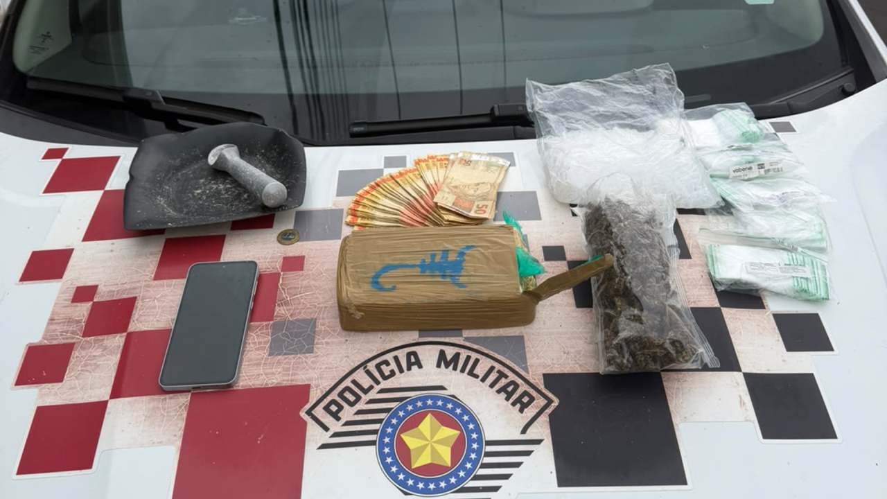 Homem é preso com mais de 1 kg de crack em Limeira
