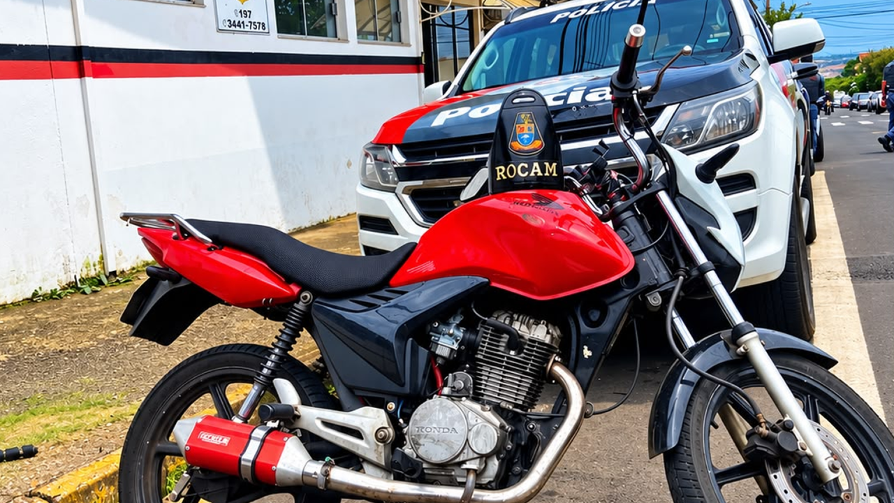 Homem é preso com moto adulterada no Jd. Graminha, em Limeira