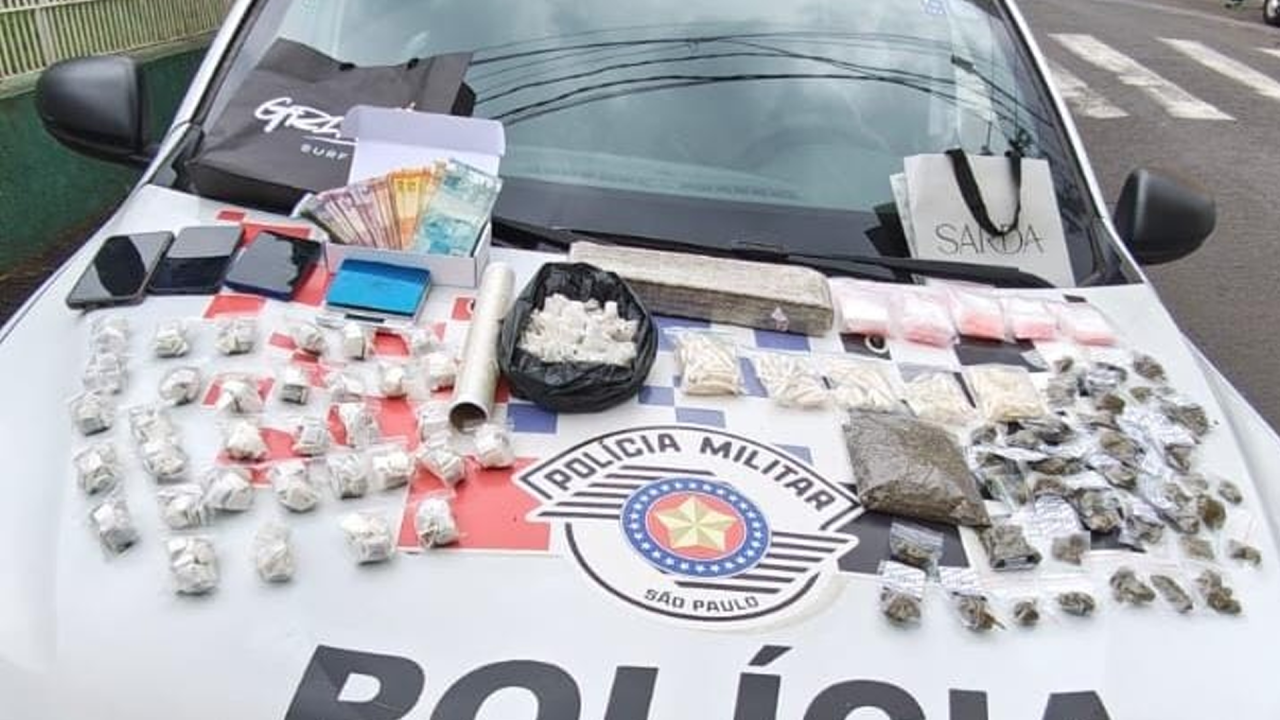 Jovem é preso com grande quantidade de drogas em Limeira