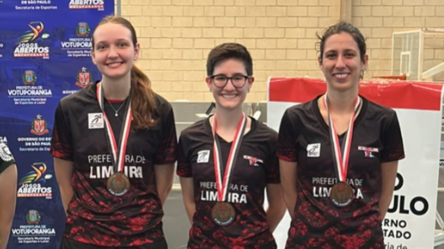 Limeira conquista bronze no tênis de mesa feminino nos Jogos Abertos