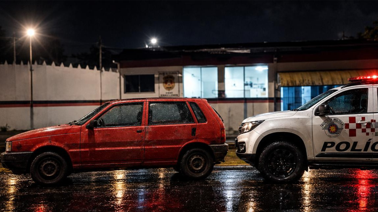 Motorista é preso com Fiat Uno suspeito de adulteração em Limeira