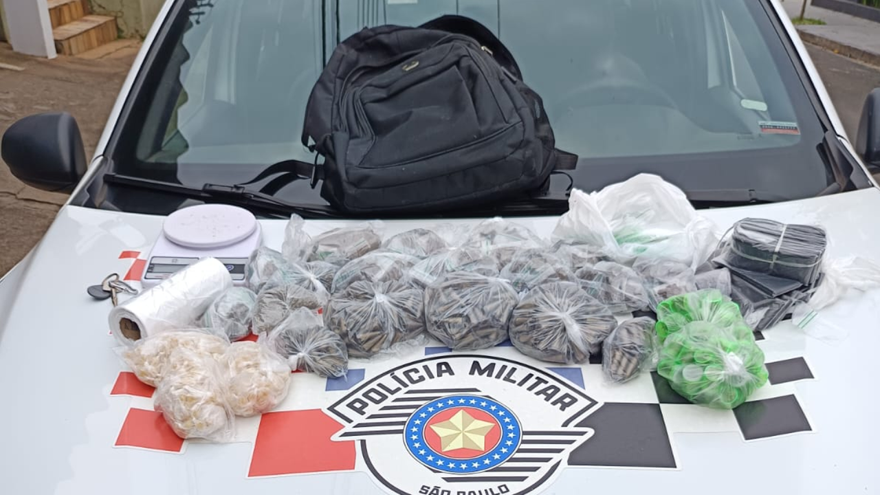 Mulher é presa com mais de 1,3 kg de drogas no Olindo de Lucca, em Limeira