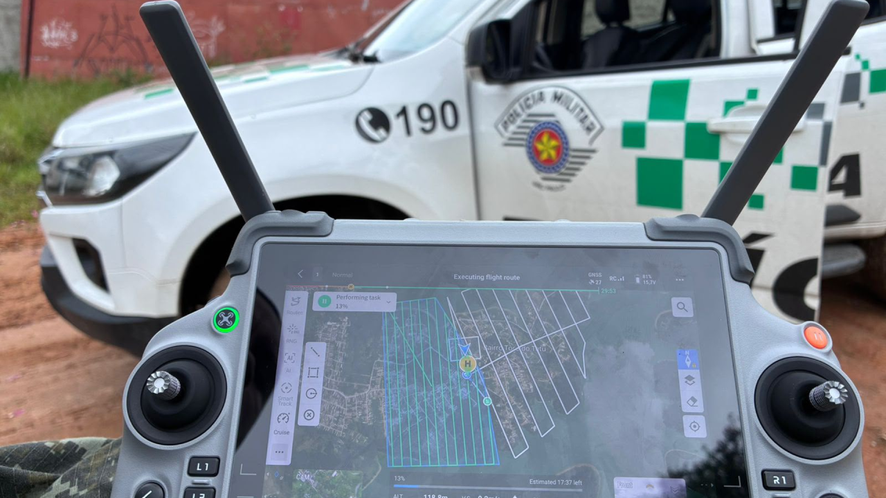 PM Ambiental usa drones e satélites para identificar queimadas em SP
