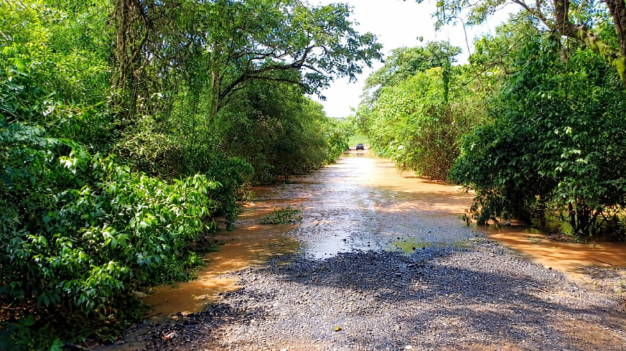 Ponte é interditada após Rio Pinhal transbordar em Limeira