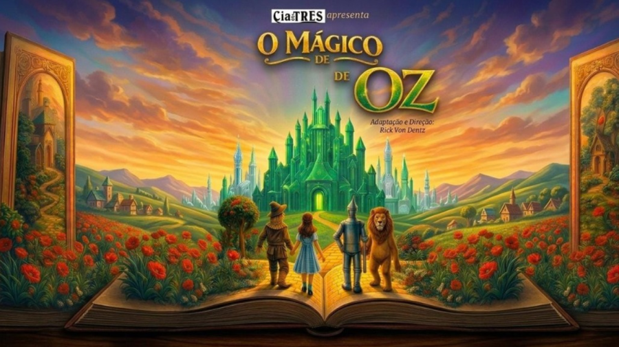 Teatro Vitória recebe espetáculo infantil O Mágico de Oz